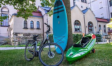 E-bike_SUP_Kanu E-Bike, SUP und Kanu zum Ausleihen für Gäste des Inklusionshotels