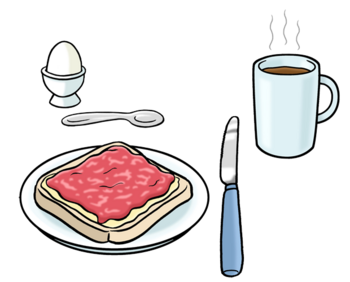 Piktogramm Frühstück