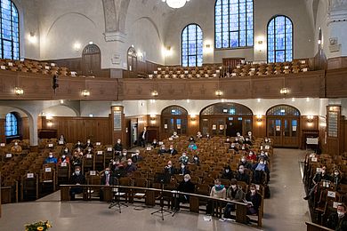 Blick zum Publikum in der Philippuskirche