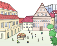 Piktogramm Stadt
